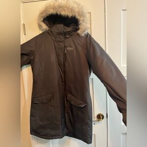 Columbia Black Omni Heat Jacket with faux fur hood